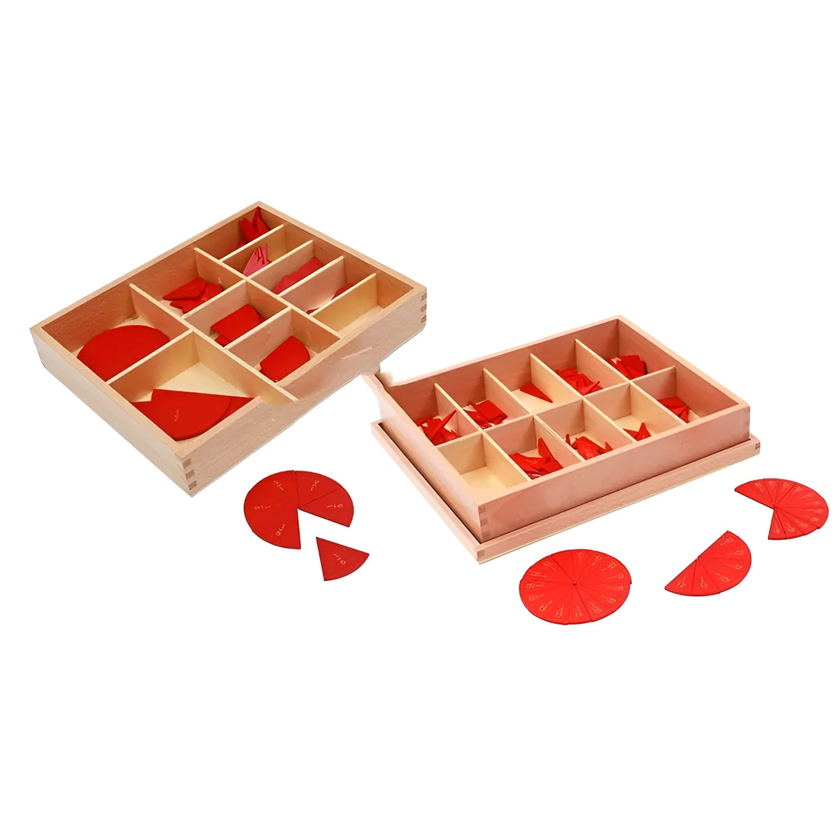 Wooden Montessori maths teaching aid for number decomposition and angle plate, available in 1-10, 11-20, and angle plate options