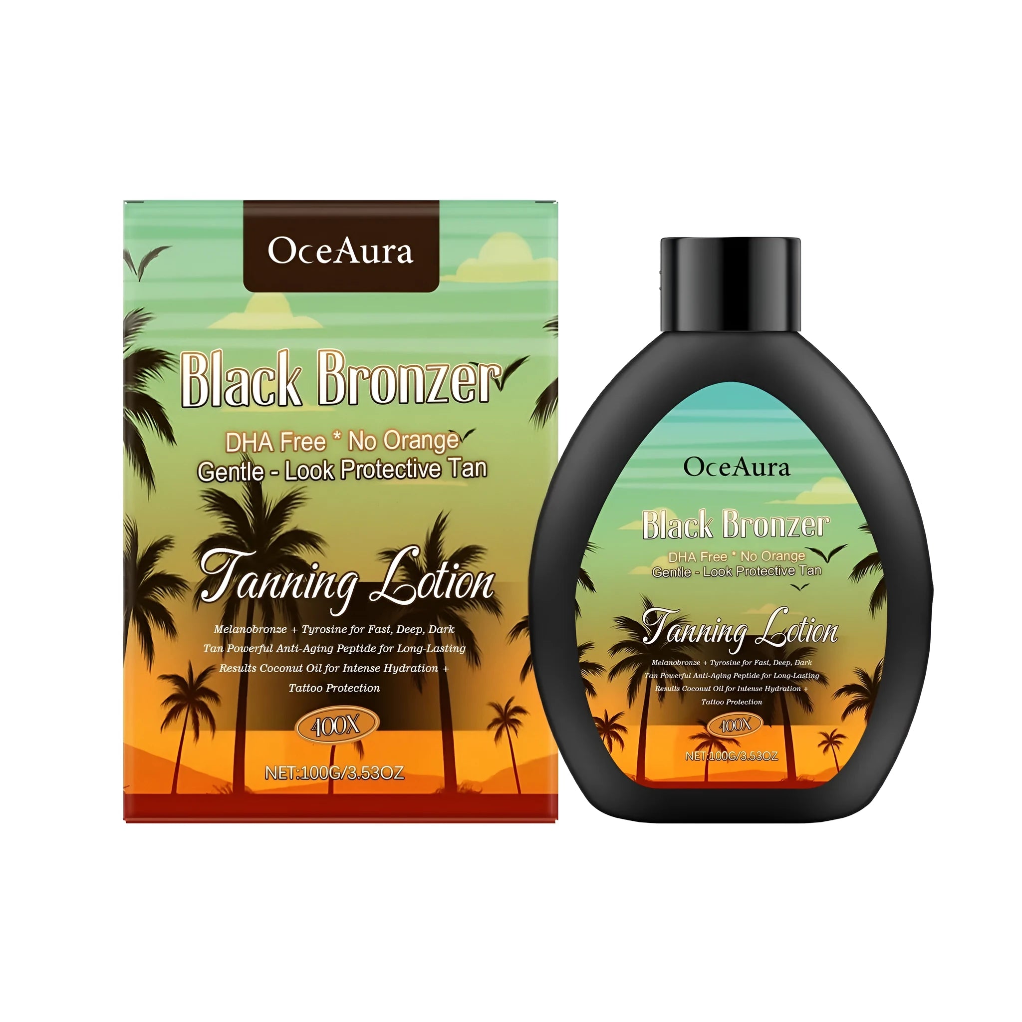 Coconut Black Lotion moisturising cream 100g with coconut oil and botanical extract