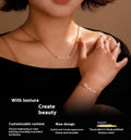 Stainless steel digital bracelet with diamond set numbers on display, shown in a gold colour option.