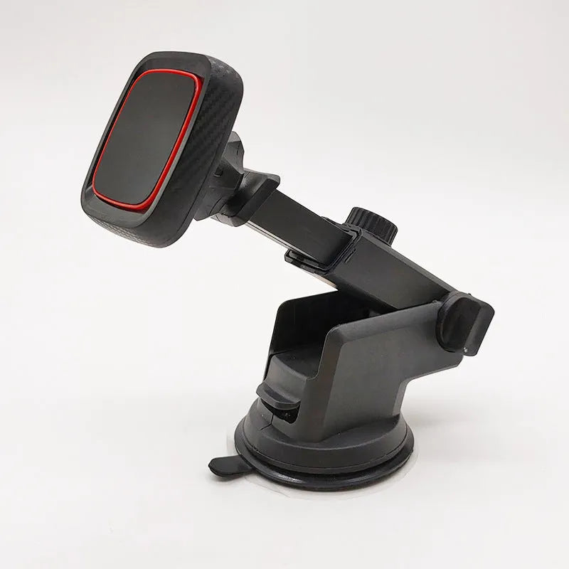 Hose black car phone holder mounted on vehicle air vent with long brush windshield navigation design