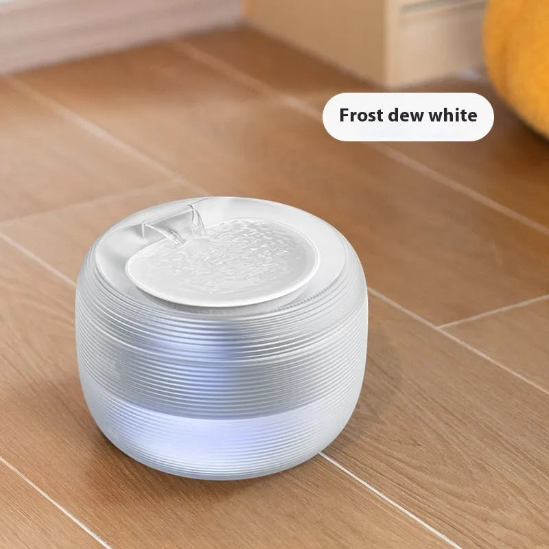 Home Fashion automatic loop pet drinking bowl 2.5L USB water dispenser for cats and dogs in Frost White