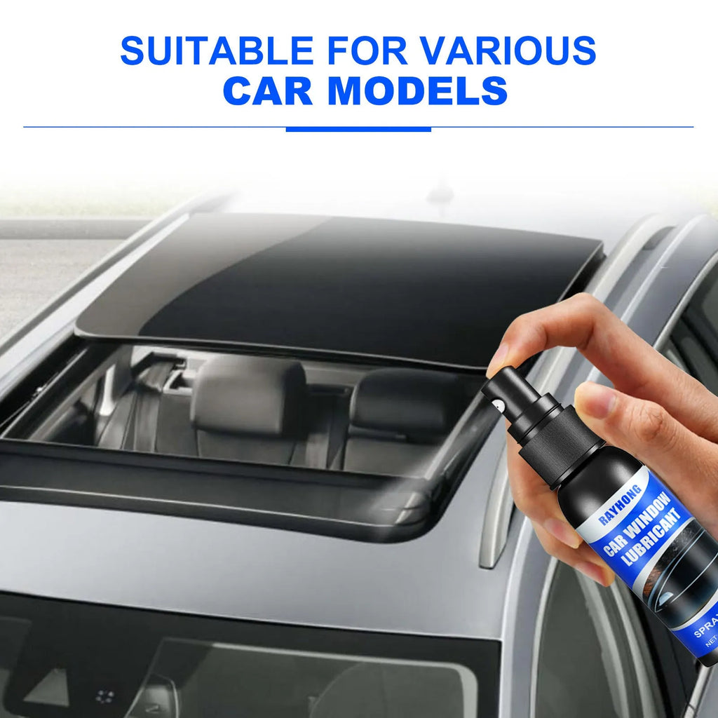 Rayhong 60ml window lubricant bottle with cloth for car window and sunroof noise elimination