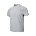 Loose fit short sleeve casual top in black, grey or white.