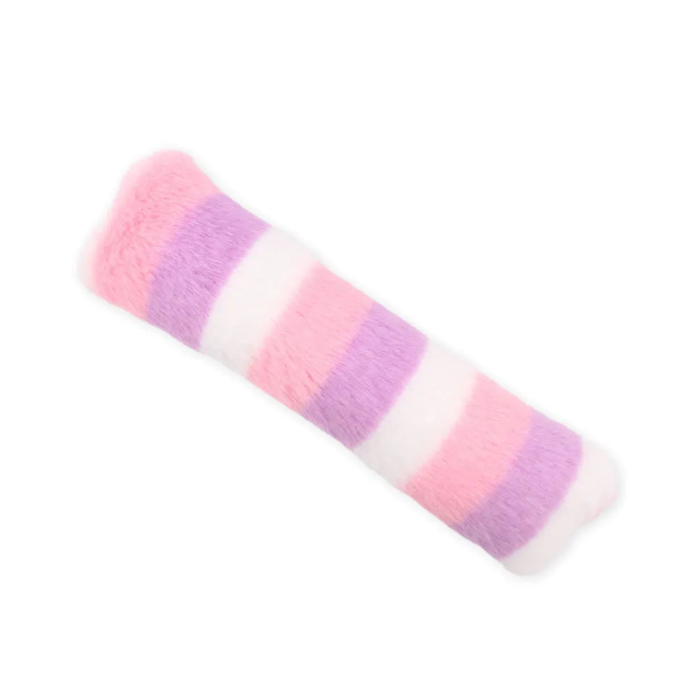 Interactive plush cat toys with catnip and crinkle sound in multiple colours for indoor cats