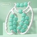 Ring clip leg massage roller machine with double-row wheels in various colour options