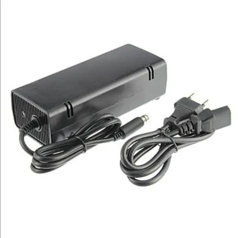 Black XBOX 360 E AC power adapter with UK plug for 220V direct use