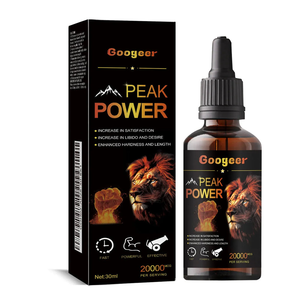 Googeer Peak Power Liquid Energy Supplement 30ml bottle for adult nutritional support