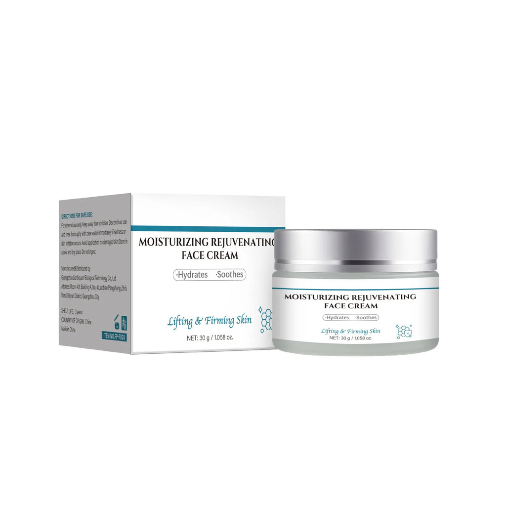 30g jar of anti-aging cream with FP-F024 specifications for facial moisturising skincare