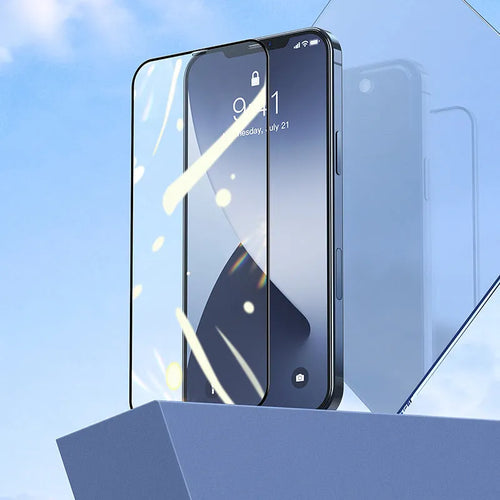 0.25mm full screen tempered glass film for iPhone 12 Mini, 12, 12 Pro, 12 Pro Max with black frame