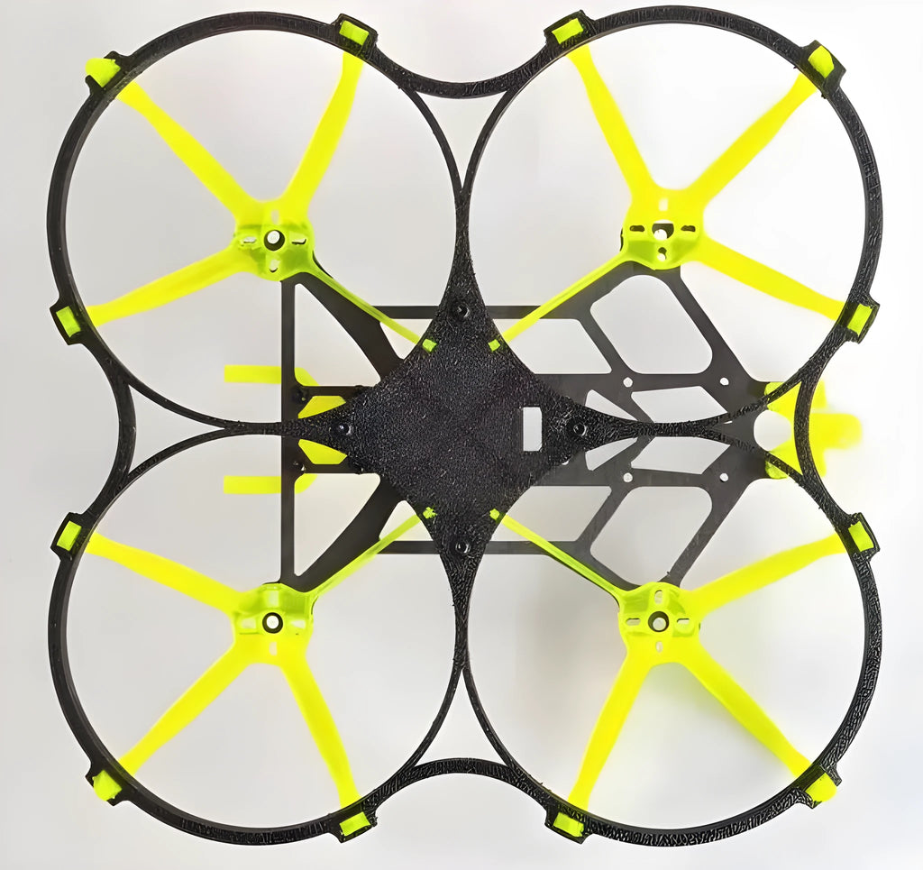 3 inch 110mm wheelbase cinewhoop frame kit with TPU carbon fibre rack for 20 camera FPV drone
