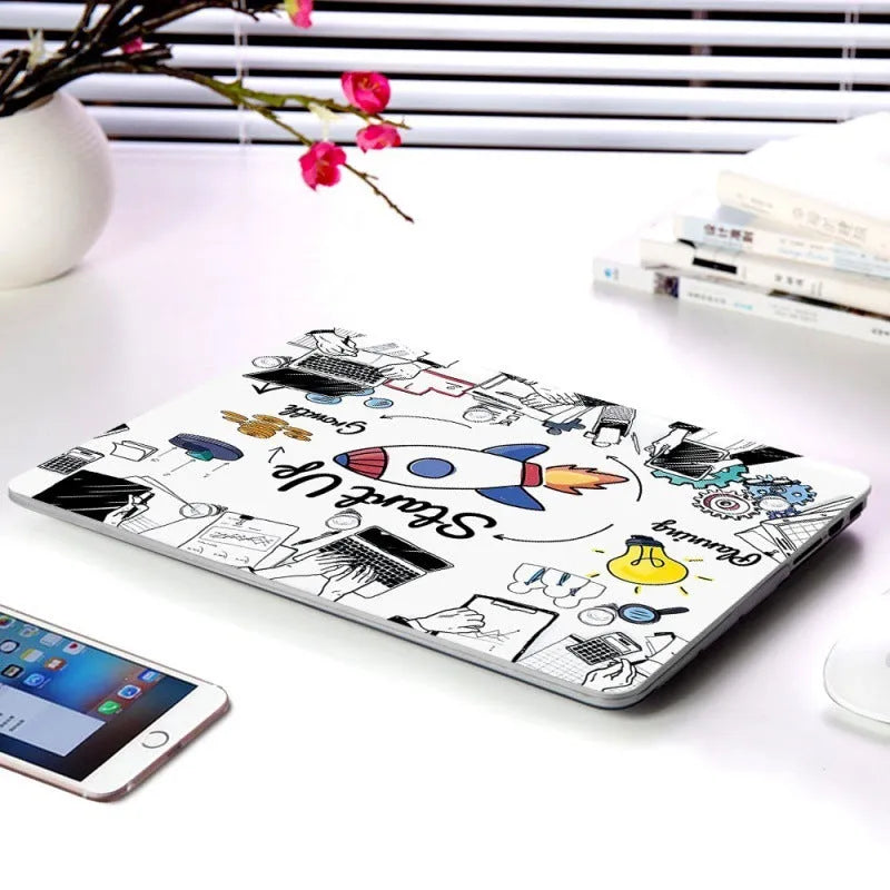 Cartoon Space Series plastic protective case for Apple MacBook, multiple colour options, top and bottom coverage