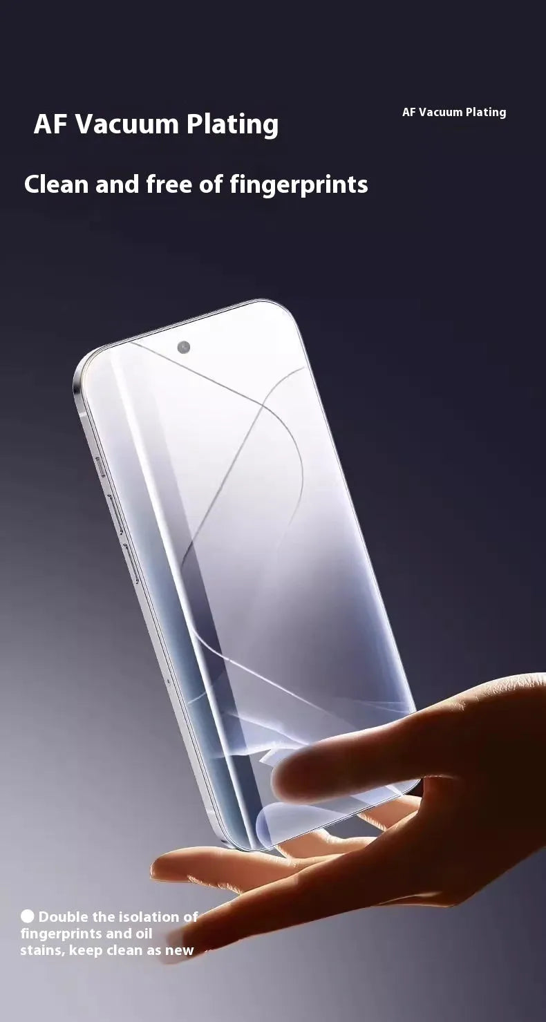 Anti-peep tempered glass screen protector for iPhone 16 Pro Max with ultra HD clarity and 9H hardness