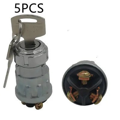 Pure copper car ignition switch with key for trucks and agricultural vehicles