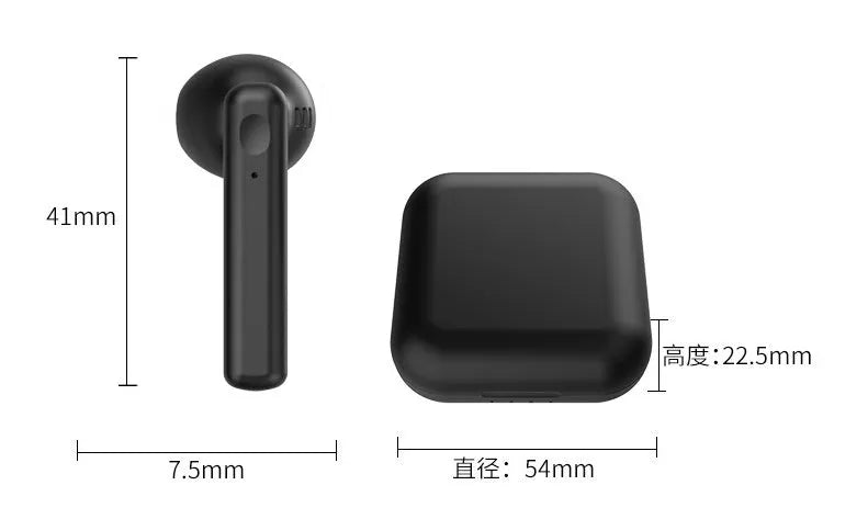 Macaron wireless sports headphones in five colour options with 10-15m range and charging bin