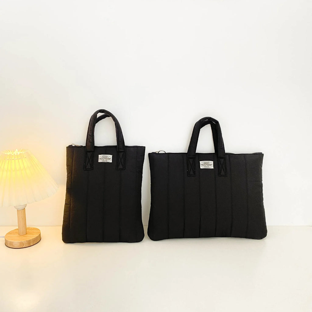 Personalised polyester laptop briefcase bag in multiple colours and sizes for 11-inch to 15.6-inch devices.