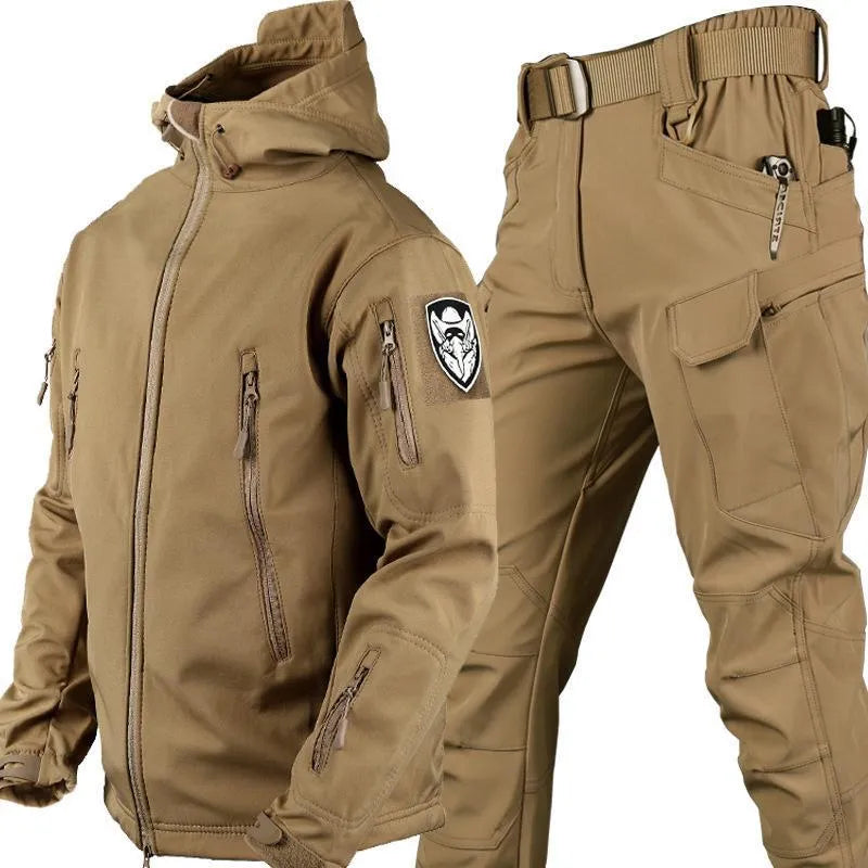 Same Outdoor camouflage training set winter hooded one-piece in eight colour options sizes S-4XL