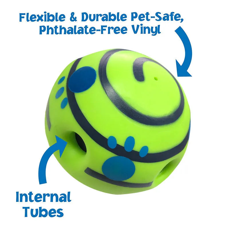 Green vinyl dog training ball 10cm diameter non-toxic bite-resistant pet toy