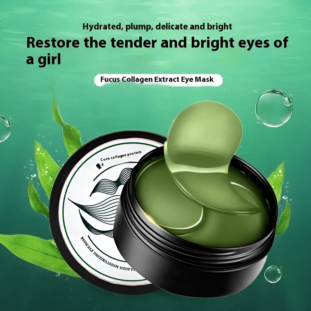 Seaweed extract eye mask 60 tablet pack with collagen essence and sodium hyaluronate