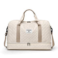 Large capacity Oxford cloth travel bag in street style with sewing thread detailing