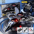 Remote control fighter jet model toy with plastic body, USB charging port, in 8th Generation Blue colour