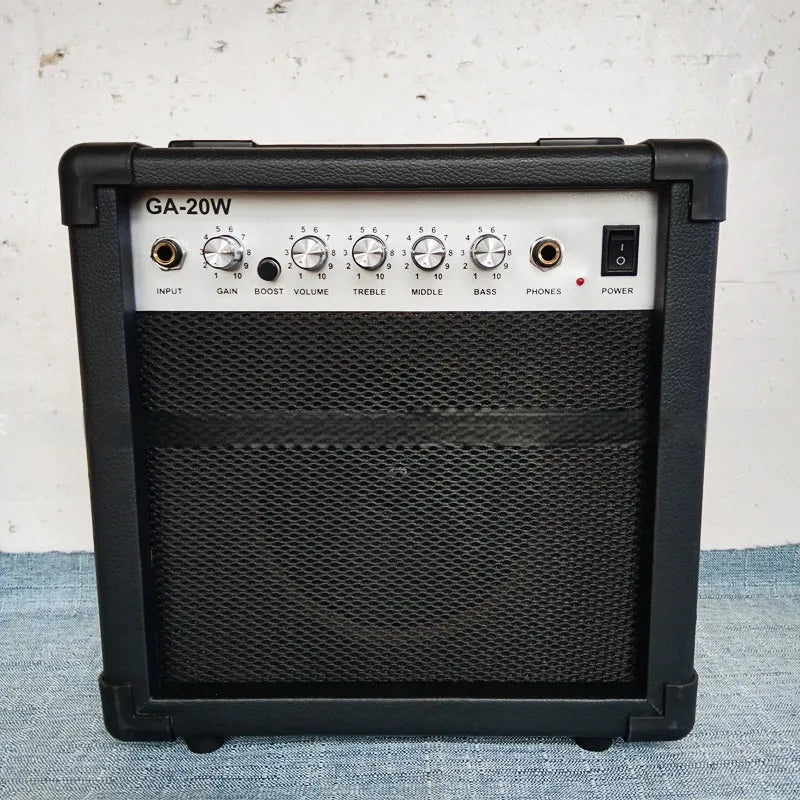 20W wooden electric guitar loudspeaker box in black finish