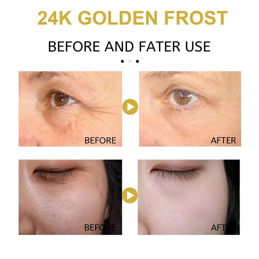24K Gold face cream 50g boxed with Retinol and Oligopeptide-1 anti-wrinkle formulation
