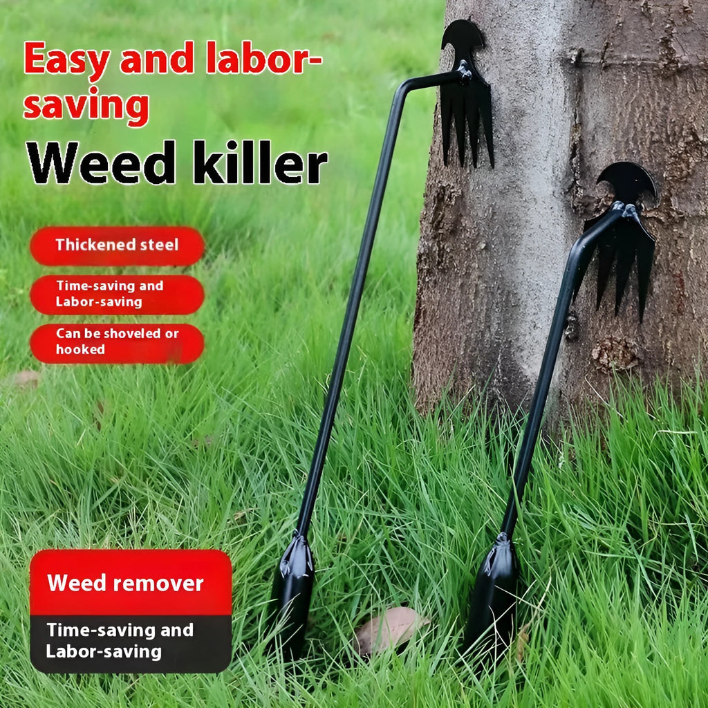 Black manganese steel outdoor weeding tool weed remover 40cm length on soil