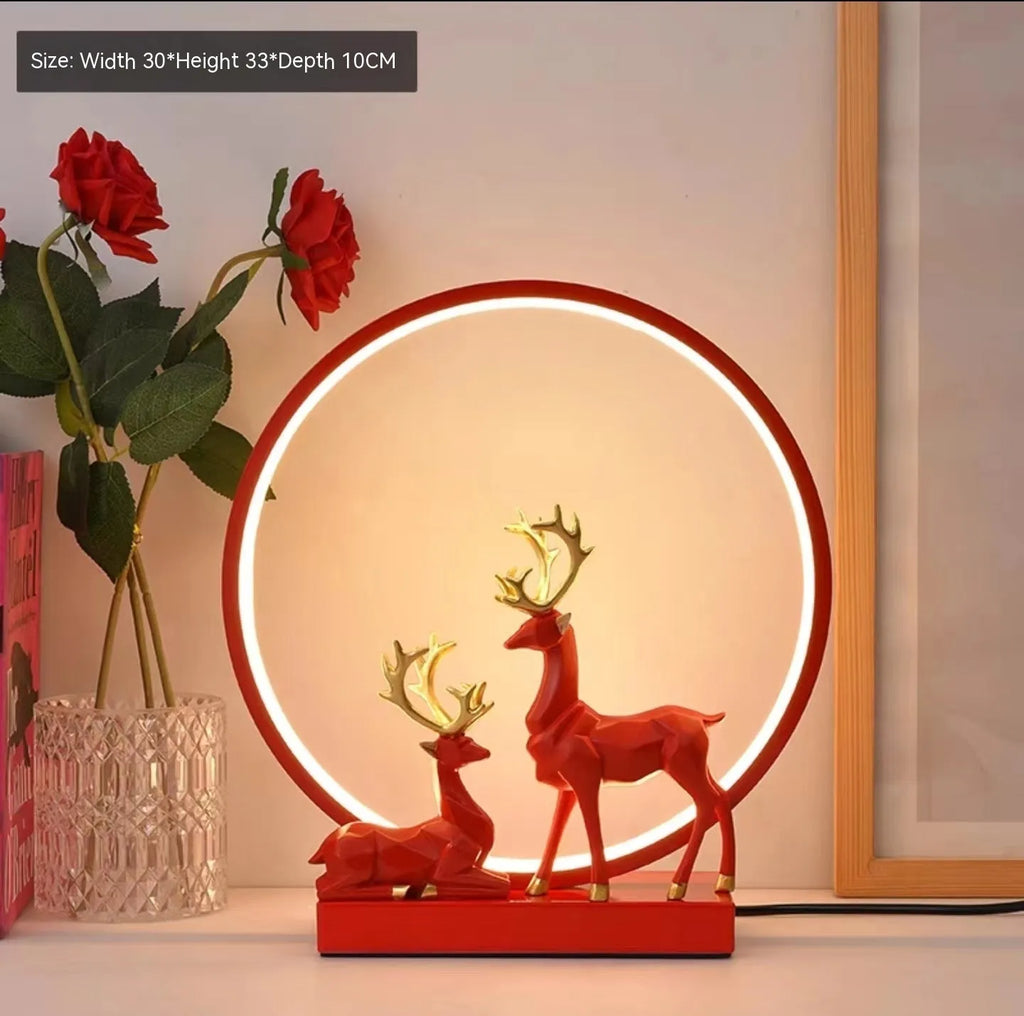 Bride dowry wedding night light in noble gold or white finish with button or remote control.