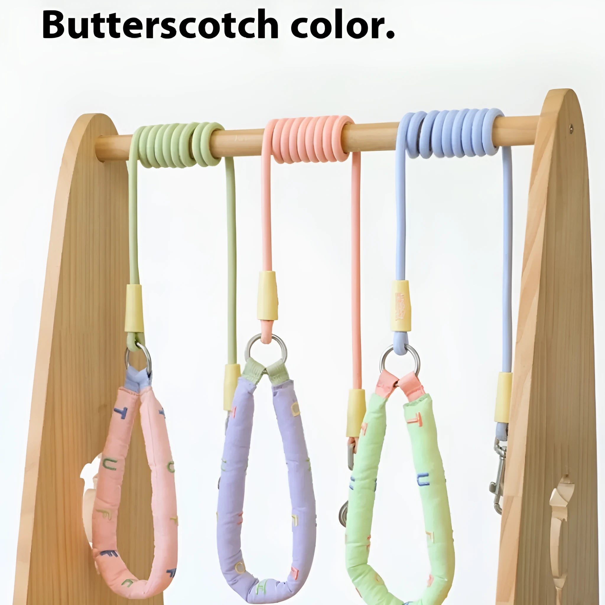 Polyester dog leash with adjustable hand holding rope in four colour options