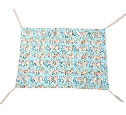 Portable detachable crib hammock for newborns in crushed velour fabric