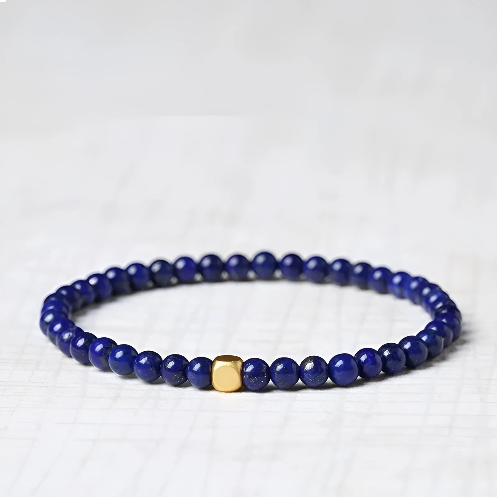 Women's green gold stone geometric charm bracelet made from natural crystal with electroplated finish.