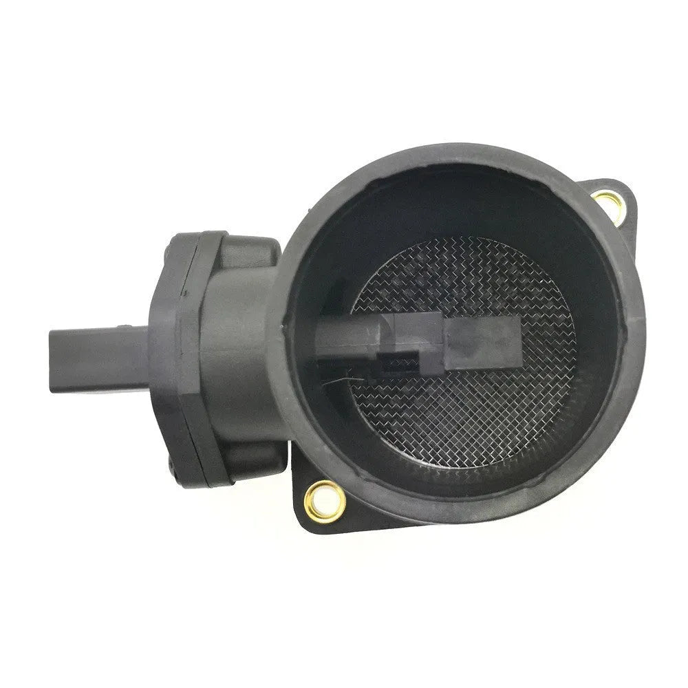Air flow meter in black ABS plastic with compact dimensions 13.5x11.5x12 cm for automotive diagnostic use