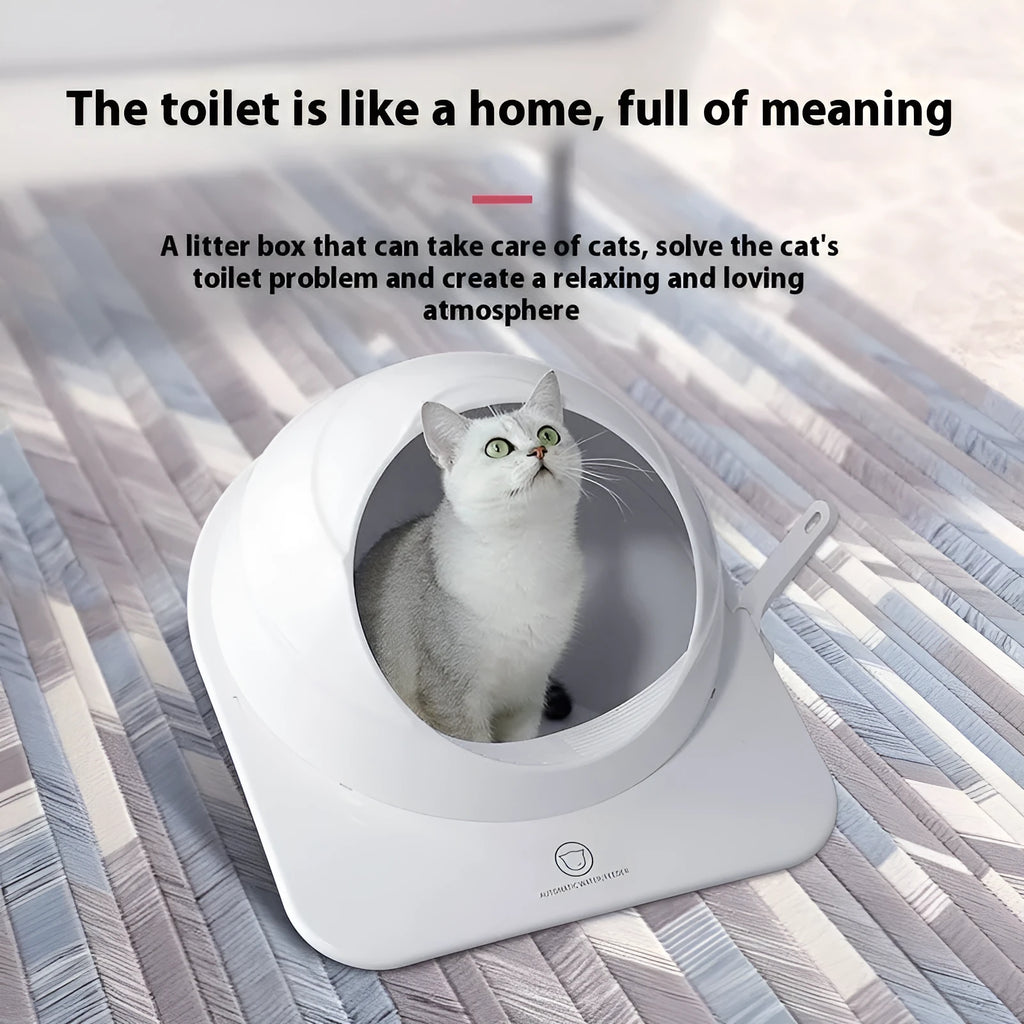 Large Ariston coloured enclosed cat litter box with deodorant feature
