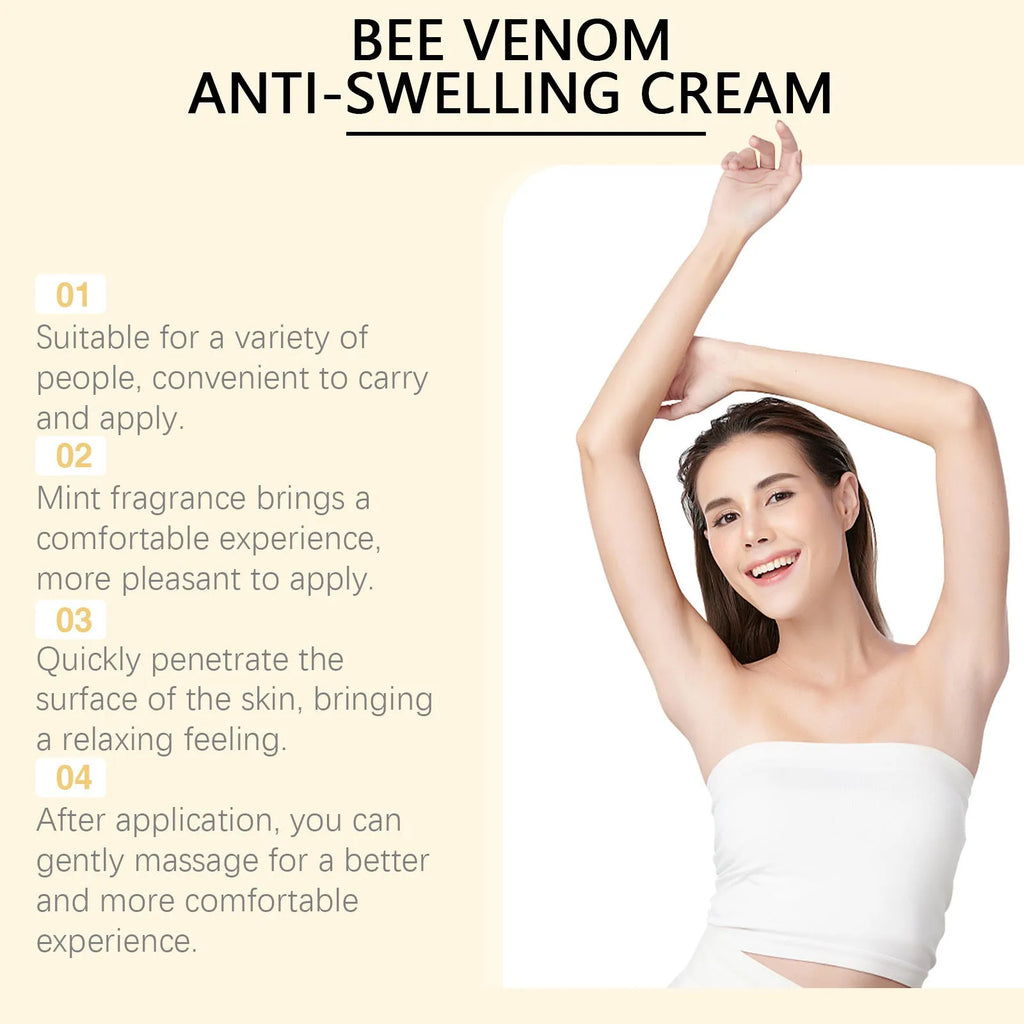 15g pot of skin rejuvenation daily care cream with mint leaf, bee venom and botanical actives