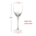 European-style vintage brushed red wine glass light luxury crystal 301-400ml capacity