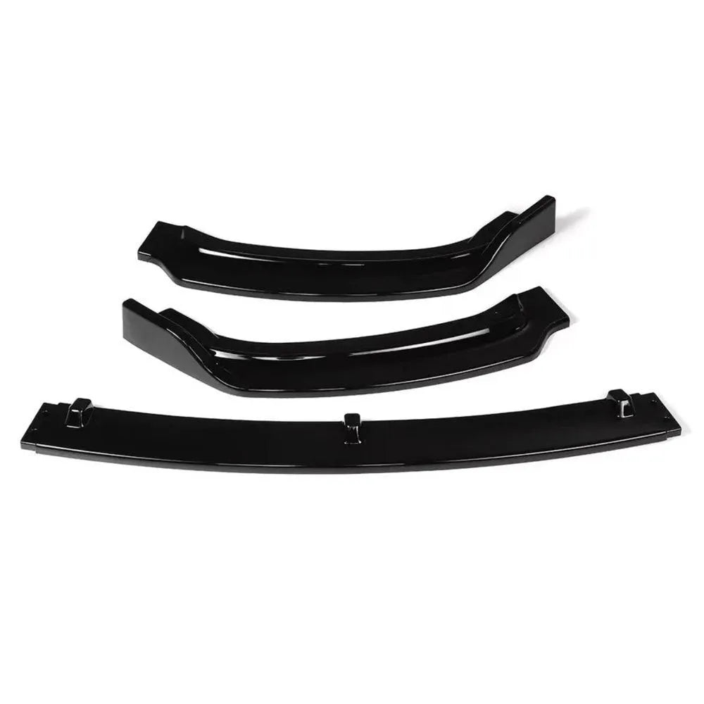 Bright black polypropylene front bumper lip spoiler for BMW F30 F35 3 Series cars