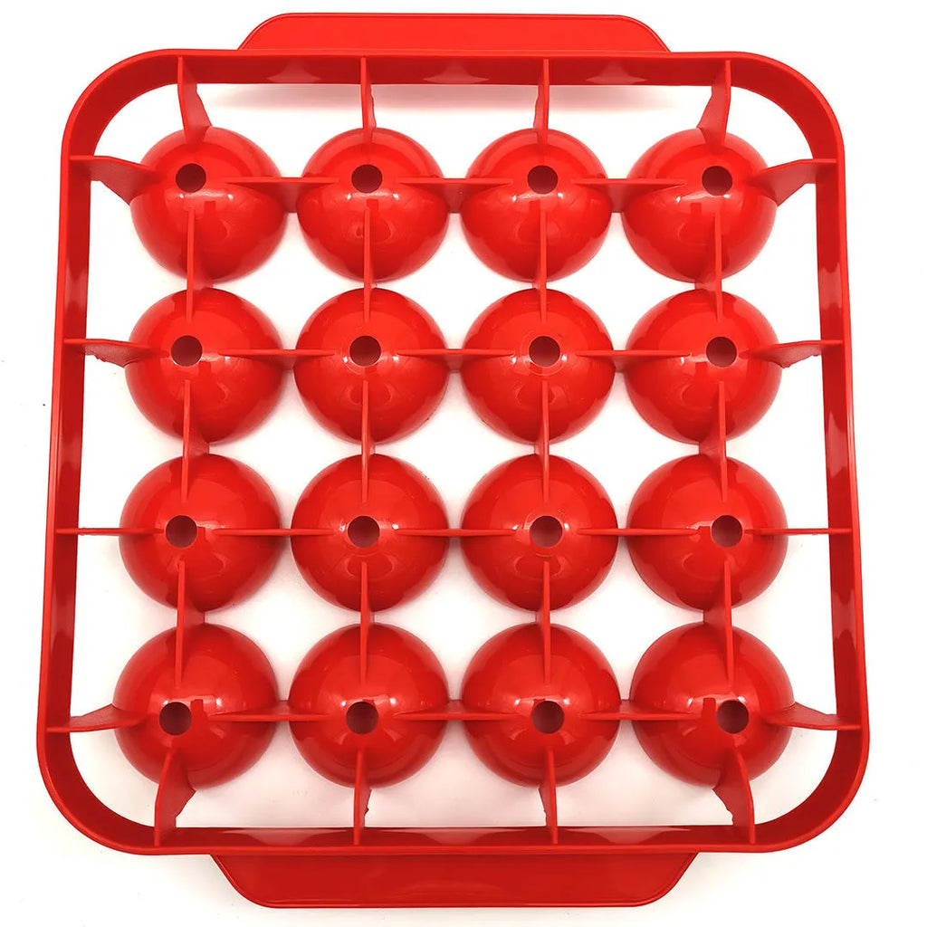 Meatball maker in green PP plastic on a kitchen surface, 22cm size