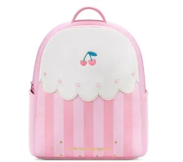 Children's spine care schoolbag small 20L polyester cartoon cute design in rainbow colour