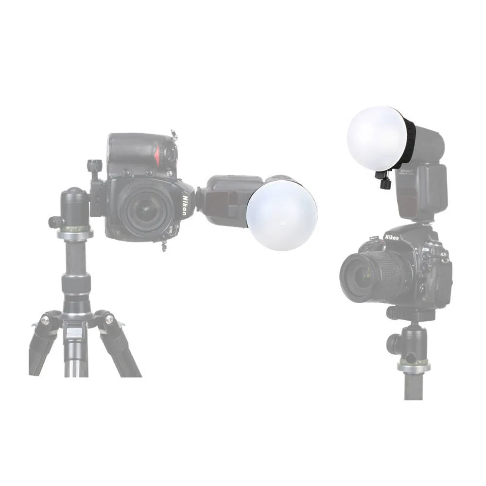 Black multicolor film universal hot shoe lamp with metal and PC construction for camera mounting