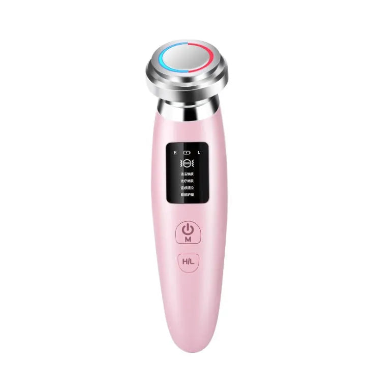 Pink skin rejuvenation instrument for facial cleansing and treatment