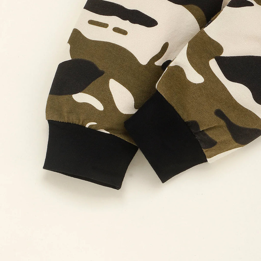Boys cotton clothing set in green for children aged 1 to 3 years sizes 70-110cm