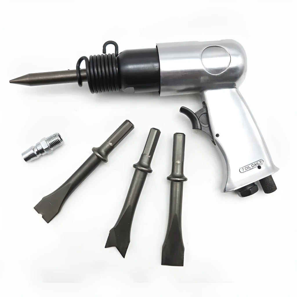 150mm pneumatic air hammer tool with hexagonal and round handle compatibility for automotive brake pad removal