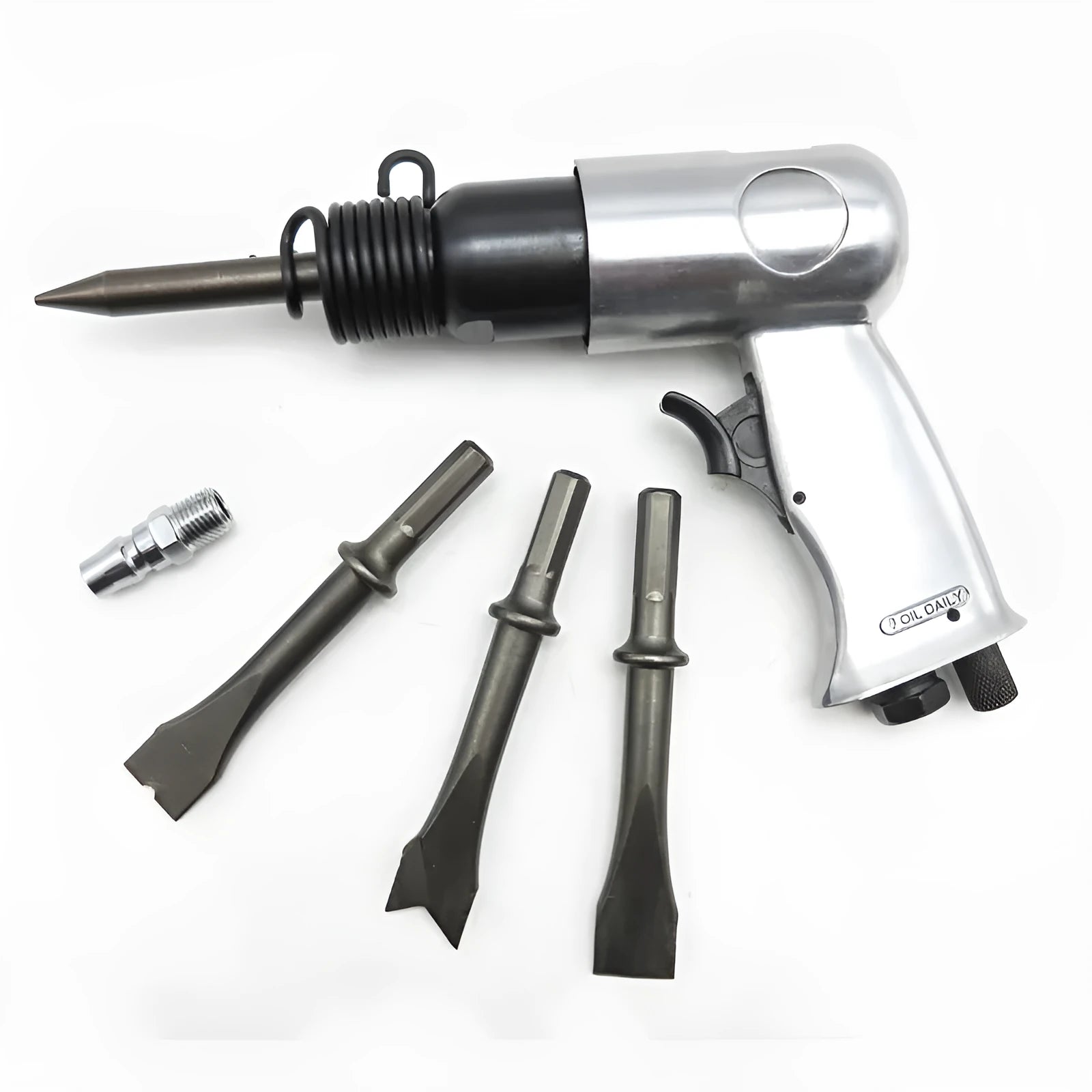150mm pneumatic air hammer tool with hexagonal and round handle compatibility for automotive brake pad removal