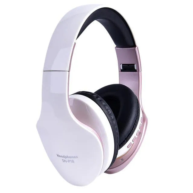HobbyLane wireless Bluetooth headset in black, red or white with 40mm drivers and microphone
