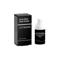 15g tube of acne cream with mint leaf and tea tree oil for facial spot treatment