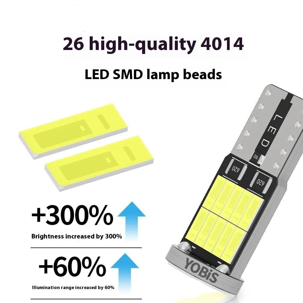 T10 26SMD car LED width light with aluminium housing in white yellow and ice blue