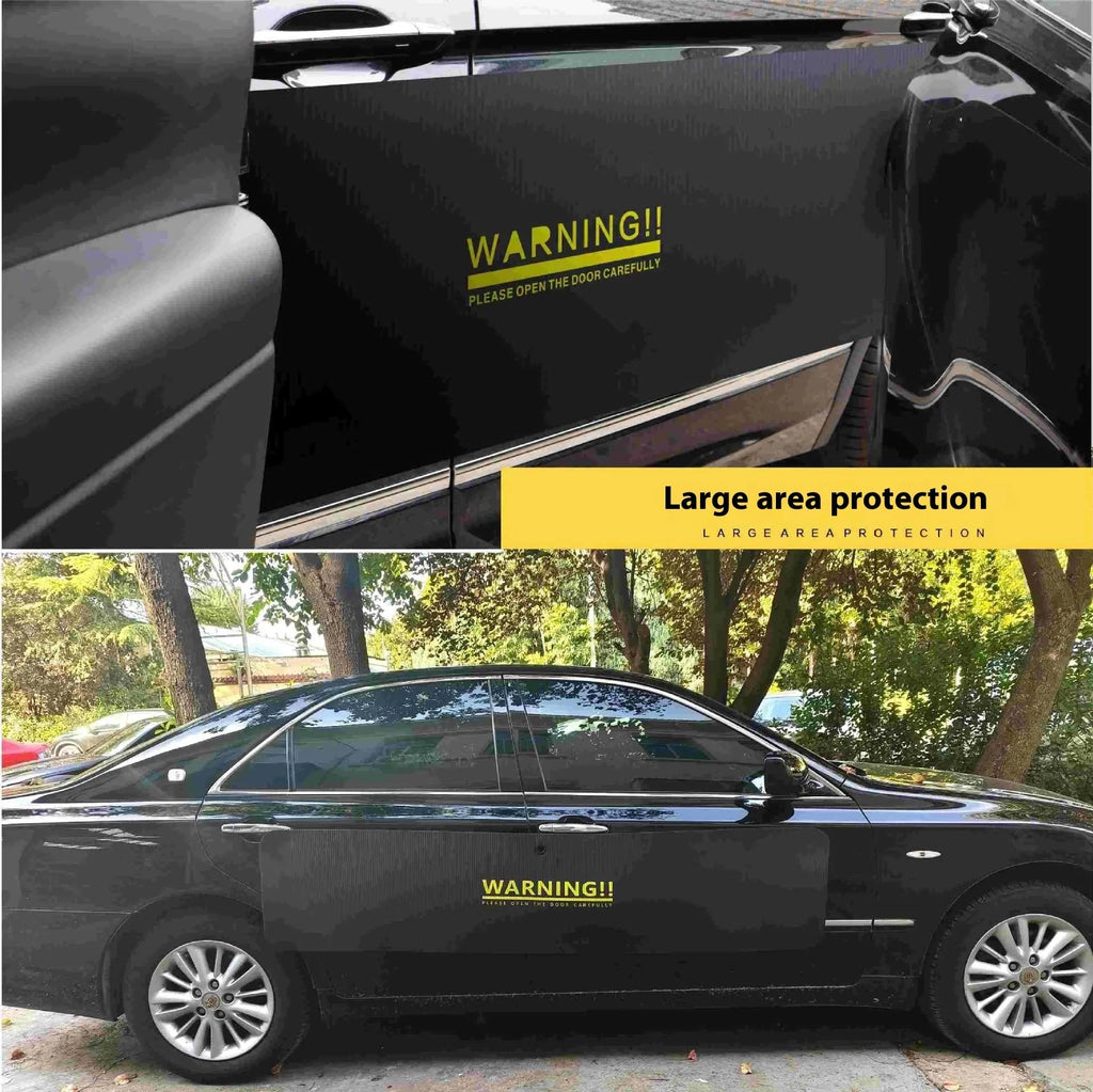 Black NBR magnetic anti-collision parking sticker measuring 190x160x40cm on a garage wall for car protection
