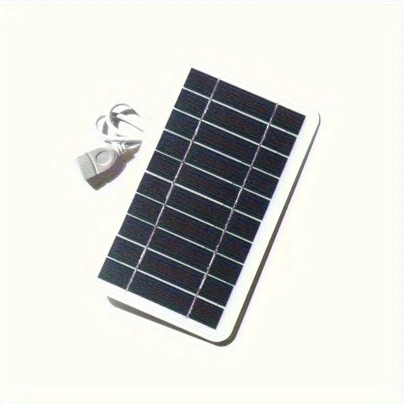 2W 5V portable solar panel charger with USB cable for mobile devices