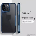Armor Small Waist drop-resistant phone case for Apple iPhone, titanium black, electroplated finish, all-inclusive PC cover