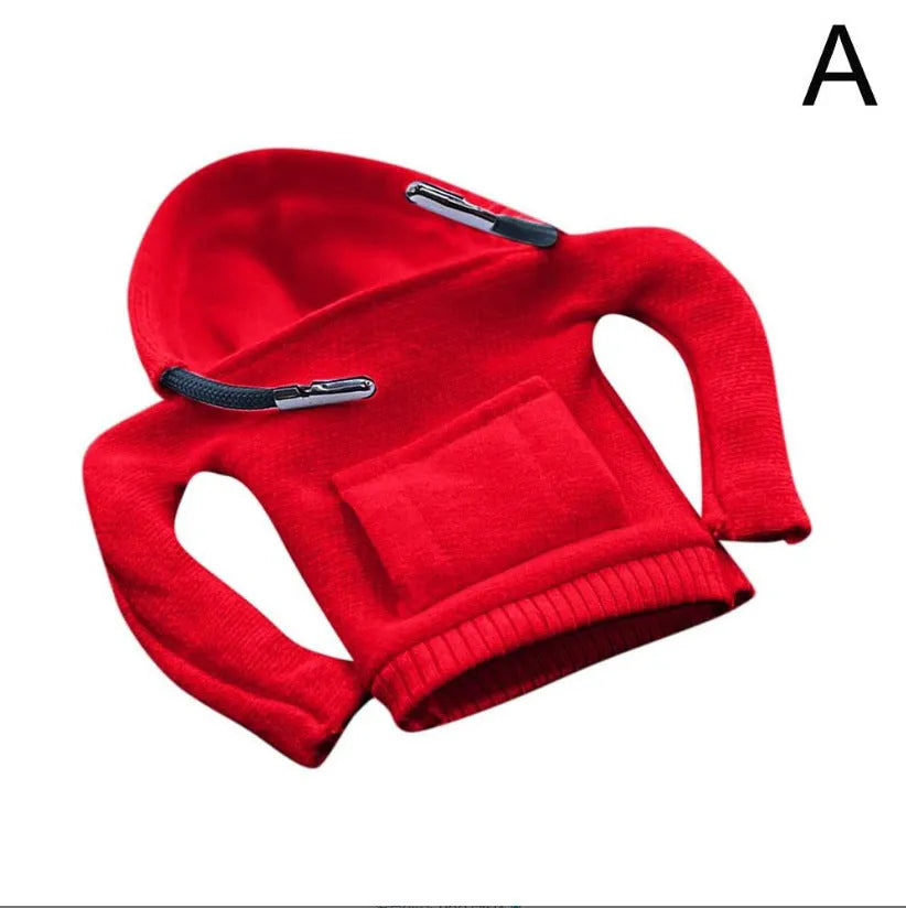 Cloth car gear shift knob cover in various colours showing 13cm by 8cm dimensions